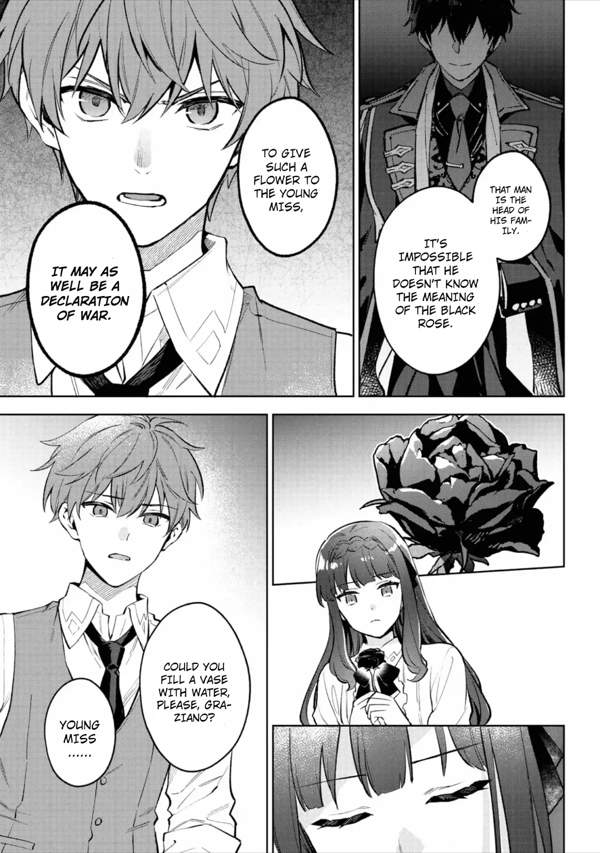Akutou Ikka no Mana Musume, Tensei Saki mo Otome Game no Gokudou Reijou deshita: Saijoukyuu Rank no Akuyaku-sama, Sono Dekiai wa Fuyou desu! Chapter 19 Online - página 15