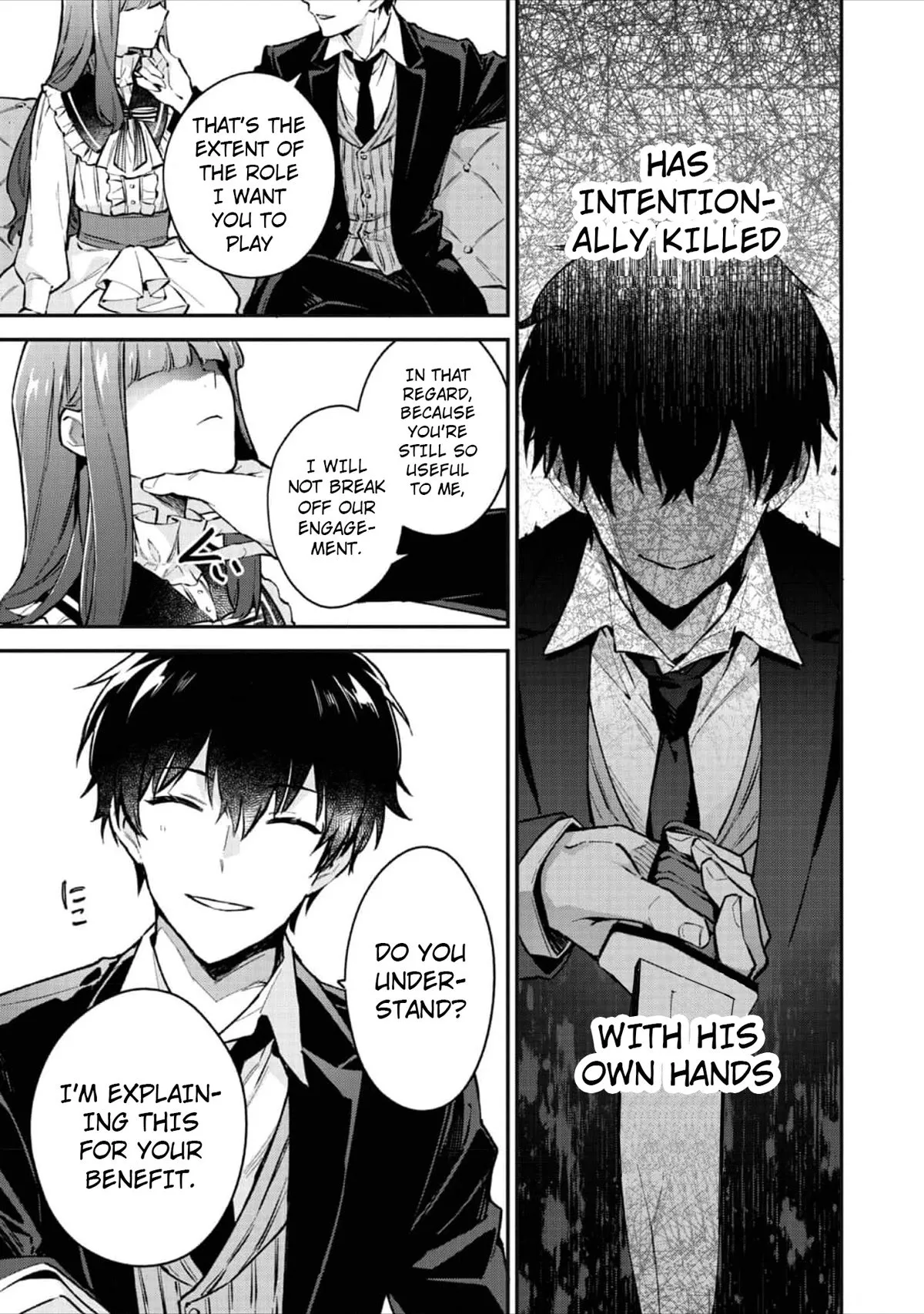 Akutou Ikka no Mana Musume, Tensei Saki mo Otome Game no Gokudou Reijou deshita: Saijoukyuu Rank no Akuyaku-sama, Sono Dekiai wa Fuyou desu! Chapter 2 Online - página 14