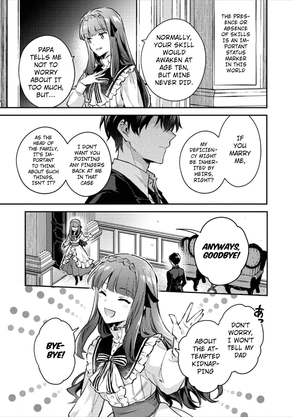 Akutou Ikka no Mana Musume, Tensei Saki mo Otome Game no Gokudou Reijou deshita: Saijoukyuu Rank no Akuyaku-sama, Sono Dekiai wa Fuyou desu! Chapter 2 Online - página 34