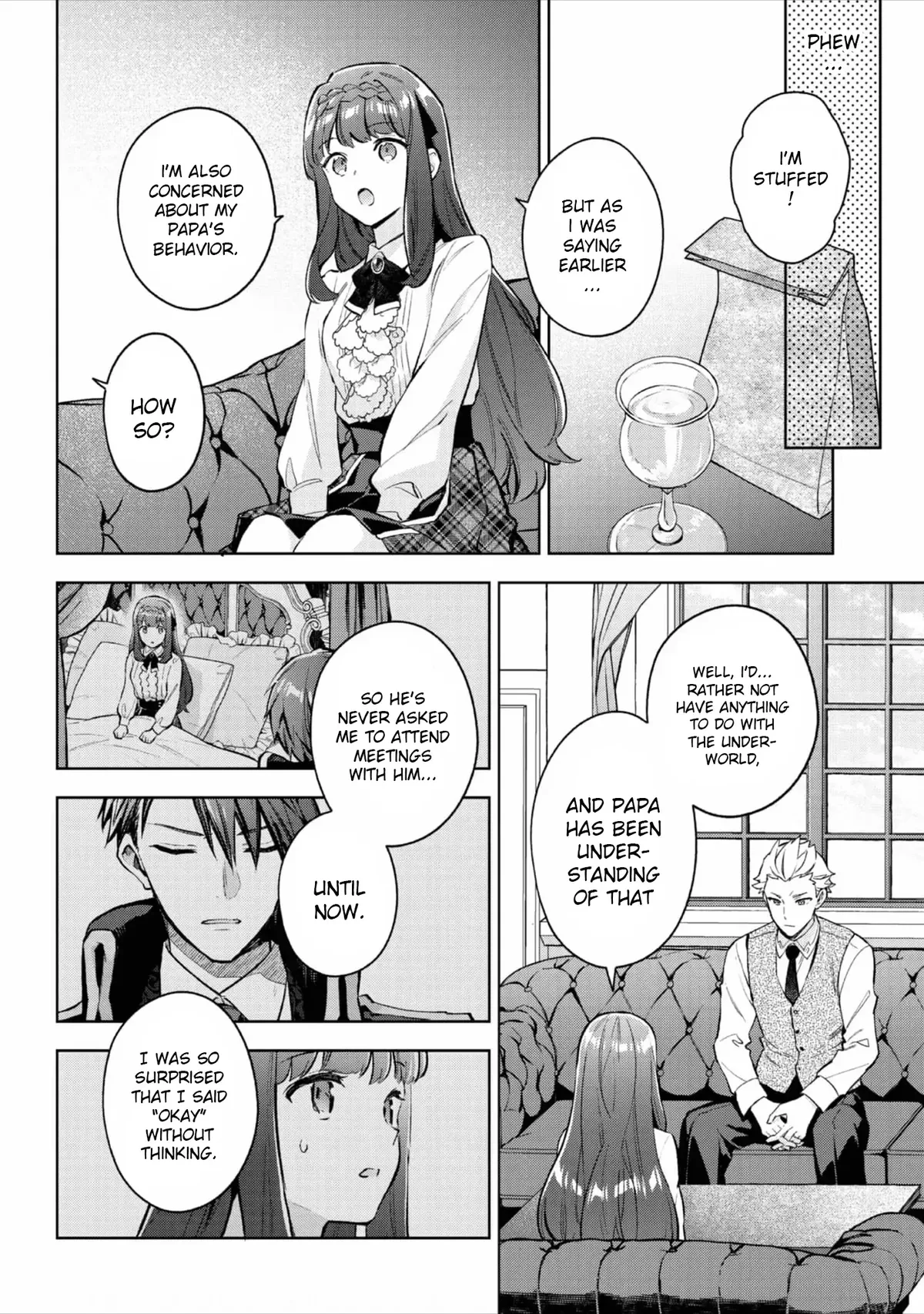 Akutou Ikka no Mana Musume, Tensei Saki mo Otome Game no Gokudou Reijou deshita: Saijoukyuu Rank no Akuyaku-sama, Sono Dekiai wa Fuyou desu! Chapter 20 Online - página 4