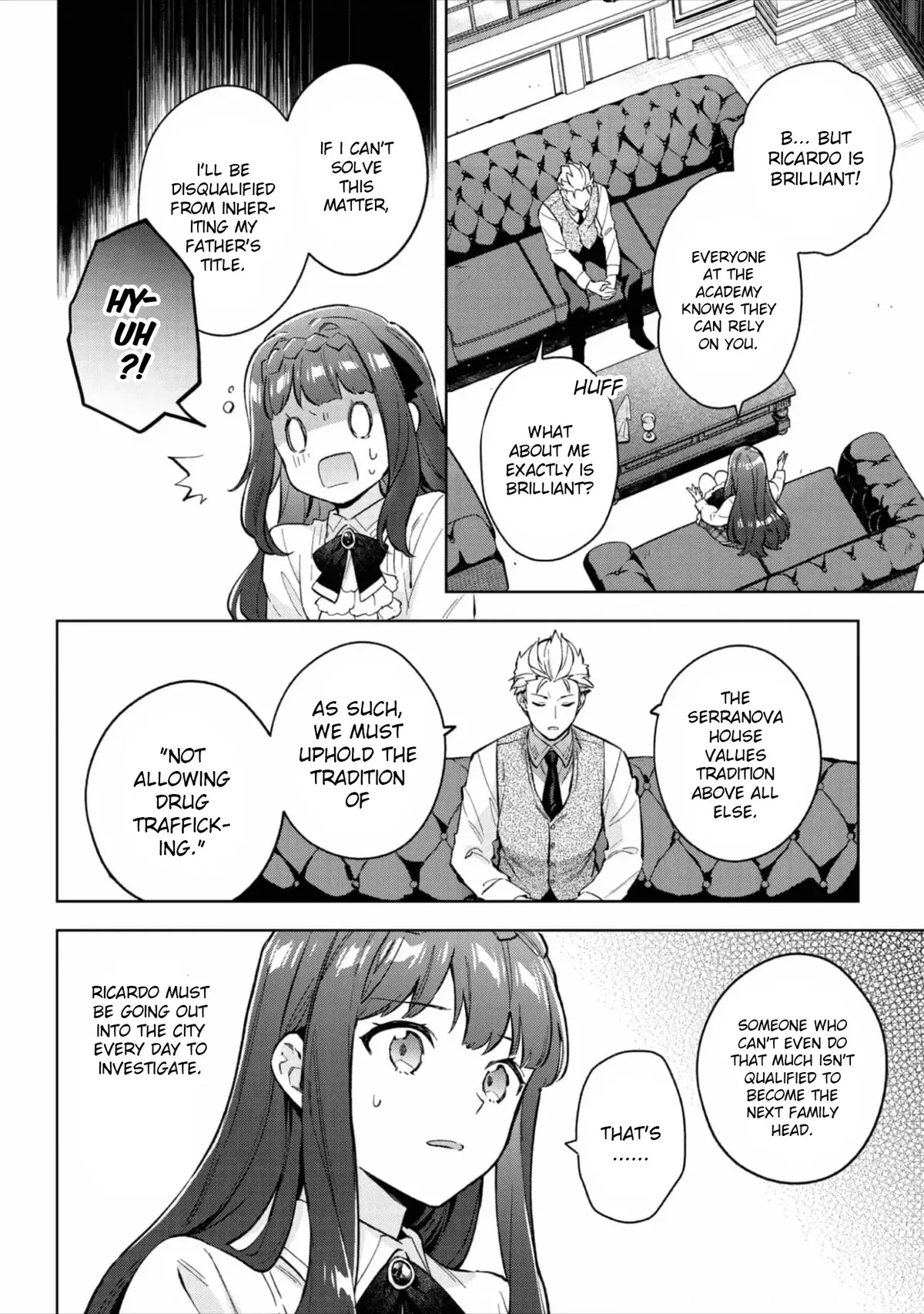 Akutou Ikka no Mana Musume, Tensei Saki mo Otome Game no Gokudou Reijou deshita: Saijoukyuu Rank no Akuyaku-sama, Sono Dekiai wa Fuyou desu! Chapter 20 Online - página 8
