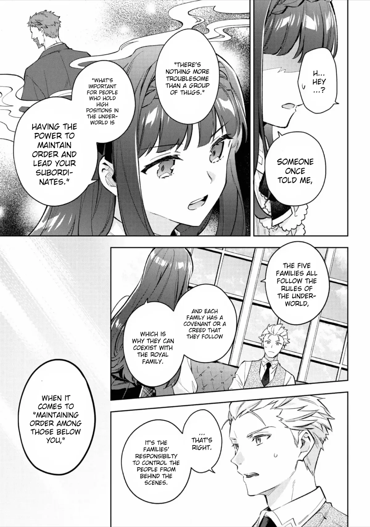 Akutou Ikka no Mana Musume, Tensei Saki mo Otome Game no Gokudou Reijou deshita: Saijoukyuu Rank no Akuyaku-sama, Sono Dekiai wa Fuyou desu! Chapter 20 Online - página 11