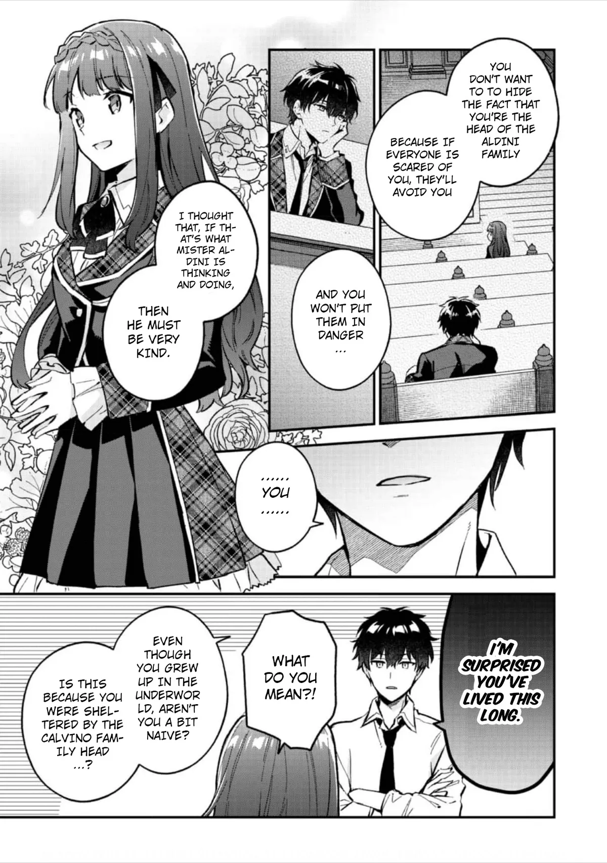 Akutou Ikka no Mana Musume, Tensei Saki mo Otome Game no Gokudou Reijou deshita: Saijoukyuu Rank no Akuyaku-sama, Sono Dekiai wa Fuyou desu! Chapter 5 Online - página 14