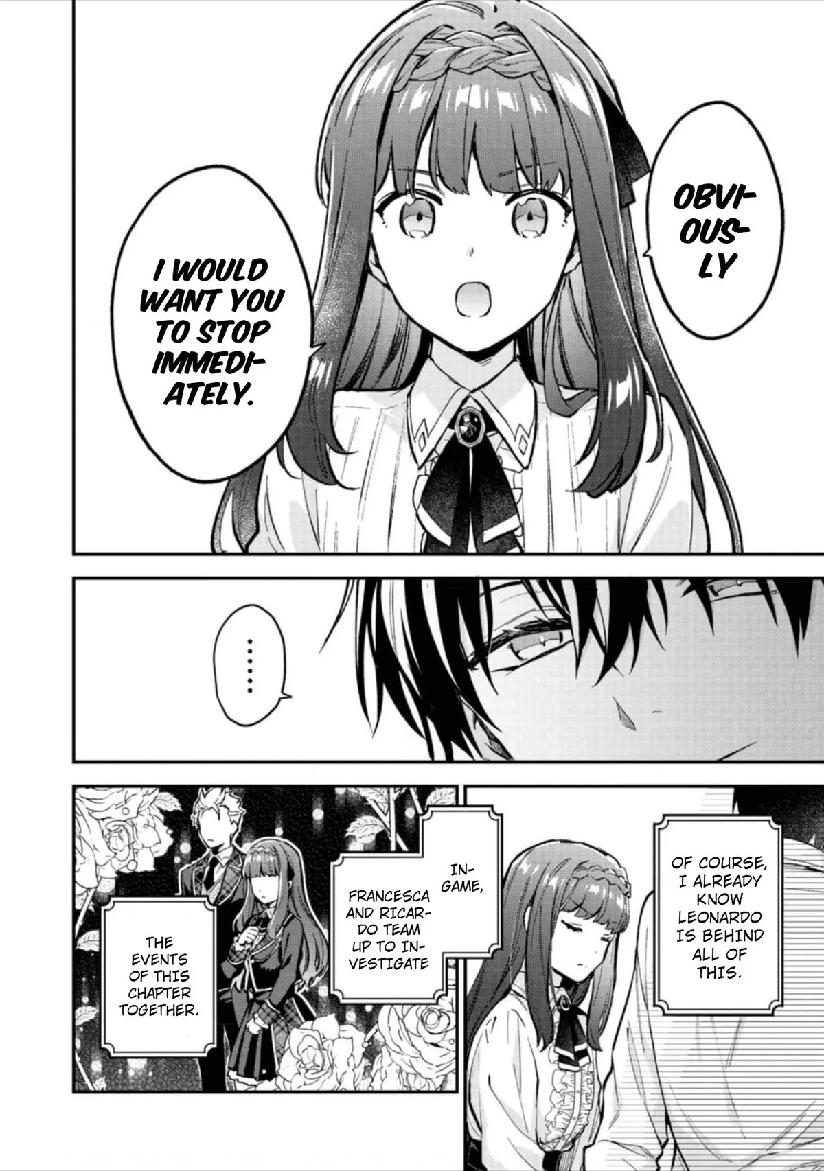 Akutou Ikka no Mana Musume, Tensei Saki mo Otome Game no Gokudou Reijou deshita: Saijoukyuu Rank no Akuyaku-sama, Sono Dekiai wa Fuyou desu! Chapter 7 Online - página 11