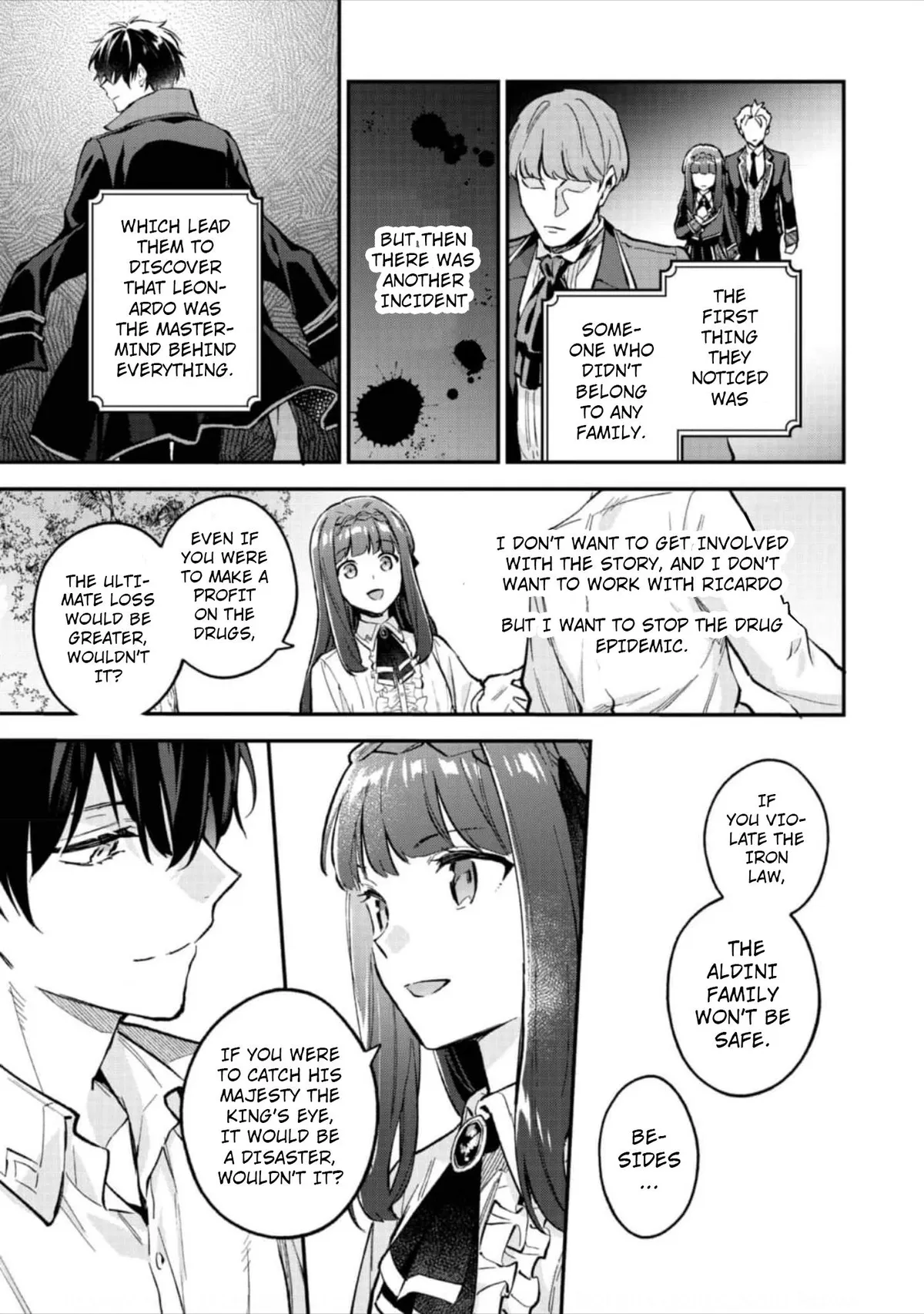 Akutou Ikka no Mana Musume, Tensei Saki mo Otome Game no Gokudou Reijou deshita: Saijoukyuu Rank no Akuyaku-sama, Sono Dekiai wa Fuyou desu! Chapter 7 Online - página 12