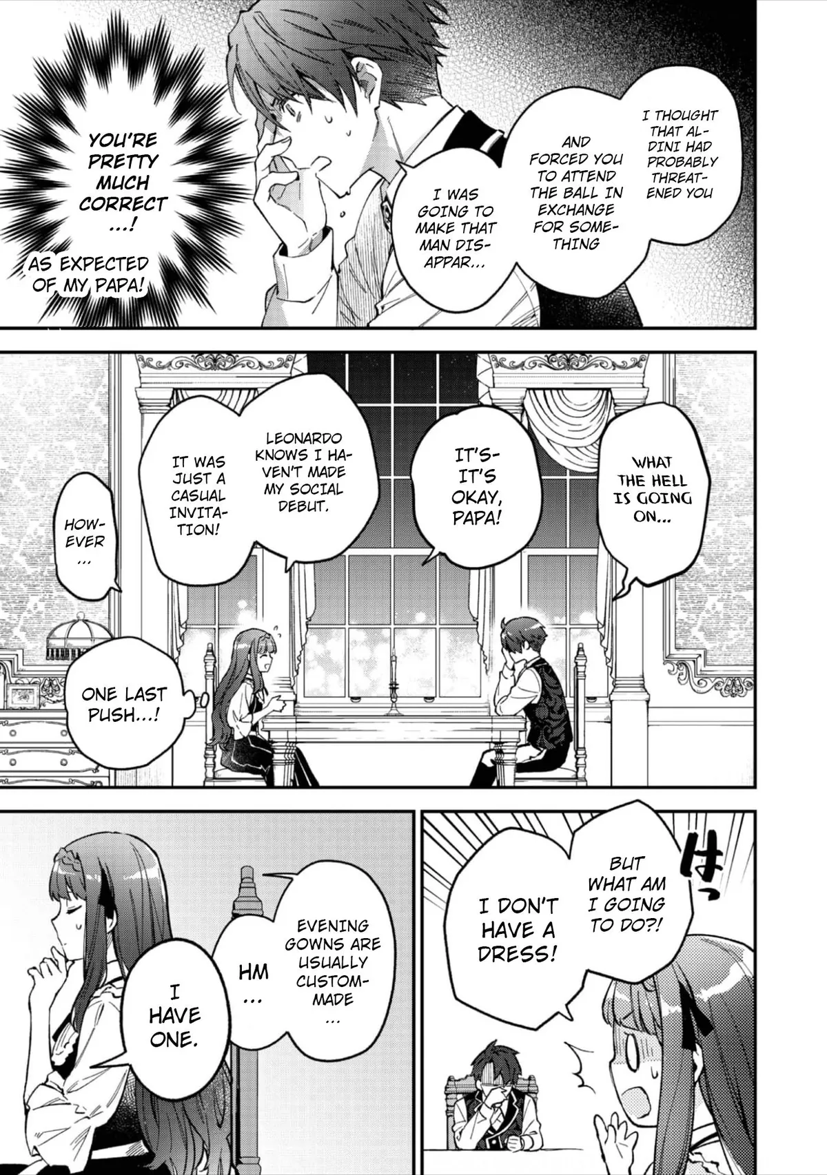 Akutou Ikka no Mana Musume, Tensei Saki mo Otome Game no Gokudou Reijou deshita: Saijoukyuu Rank no Akuyaku-sama, Sono Dekiai wa Fuyou desu! Chapter 7 Online - página 30