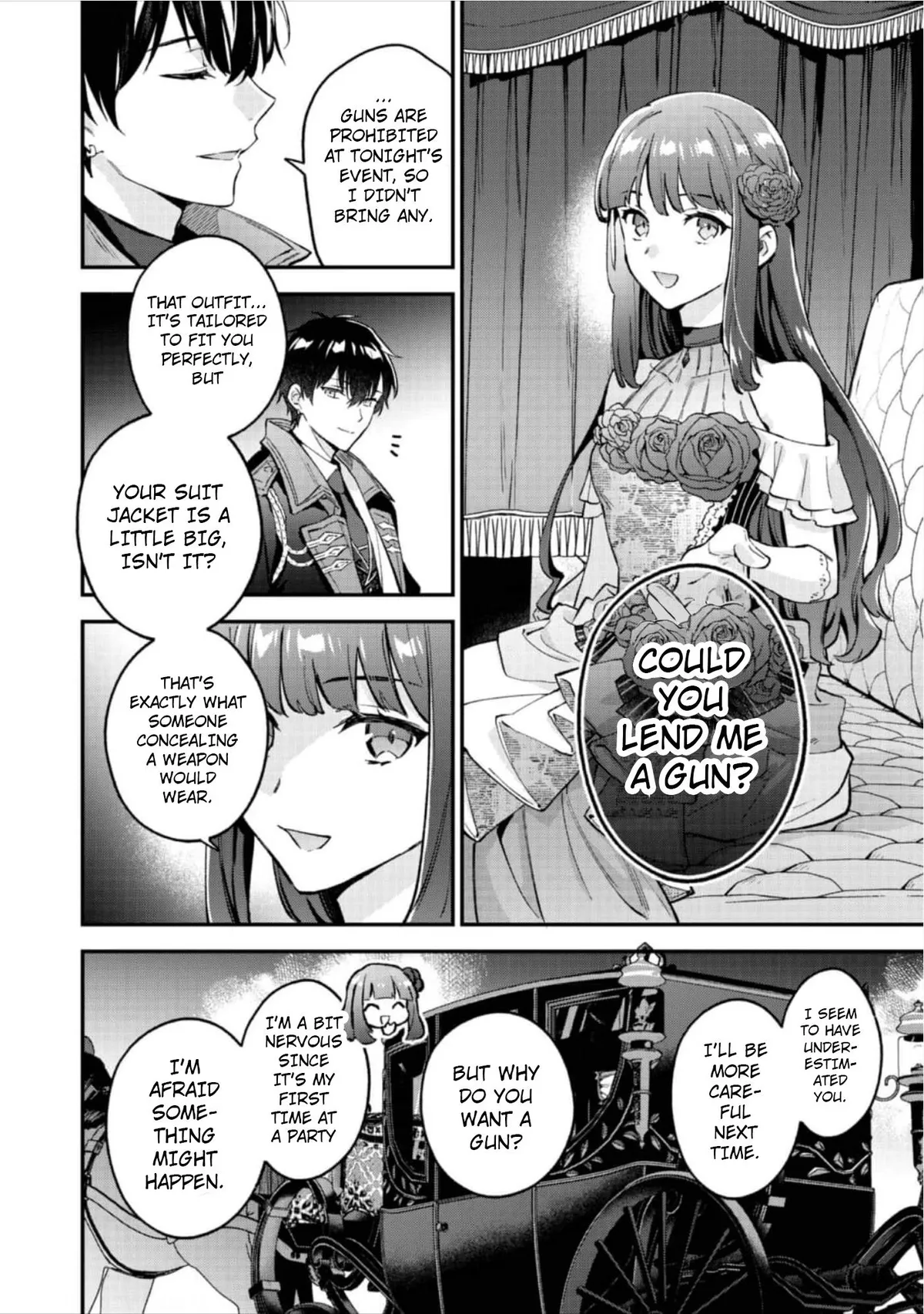 Akutou Ikka no Mana Musume, Tensei Saki mo Otome Game no Gokudou Reijou deshita: Saijoukyuu Rank no Akuyaku-sama, Sono Dekiai wa Fuyou desu! Chapter 8 Online - página 15