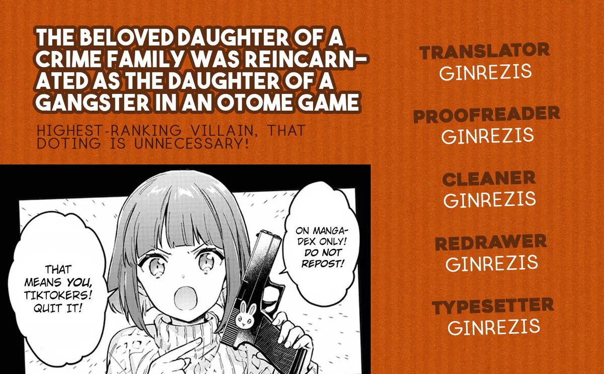 Akutou Ikka no Mana Musume, Tensei Saki mo Otome Game no Gokudou Reijou deshita: Saijoukyuu Rank no Akuyaku-sama, Sono Dekiai wa Fuyou desu! Chapter 9 Online - página 26