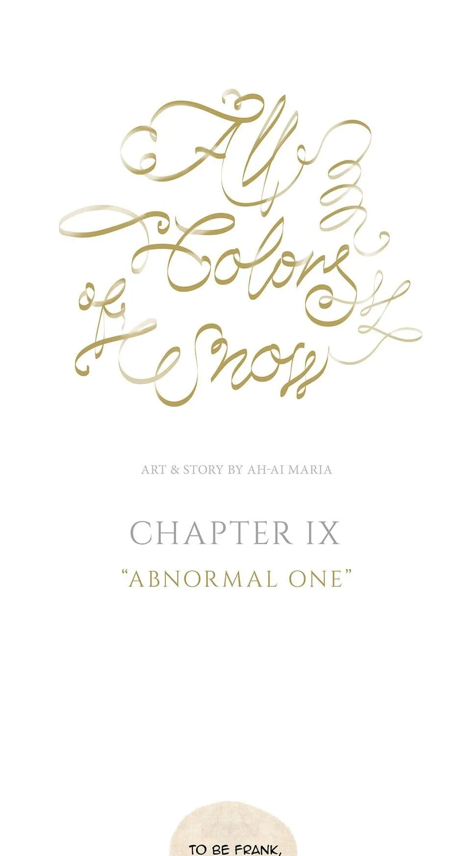 All Colors of Snow Chapter 9 Online - página 1