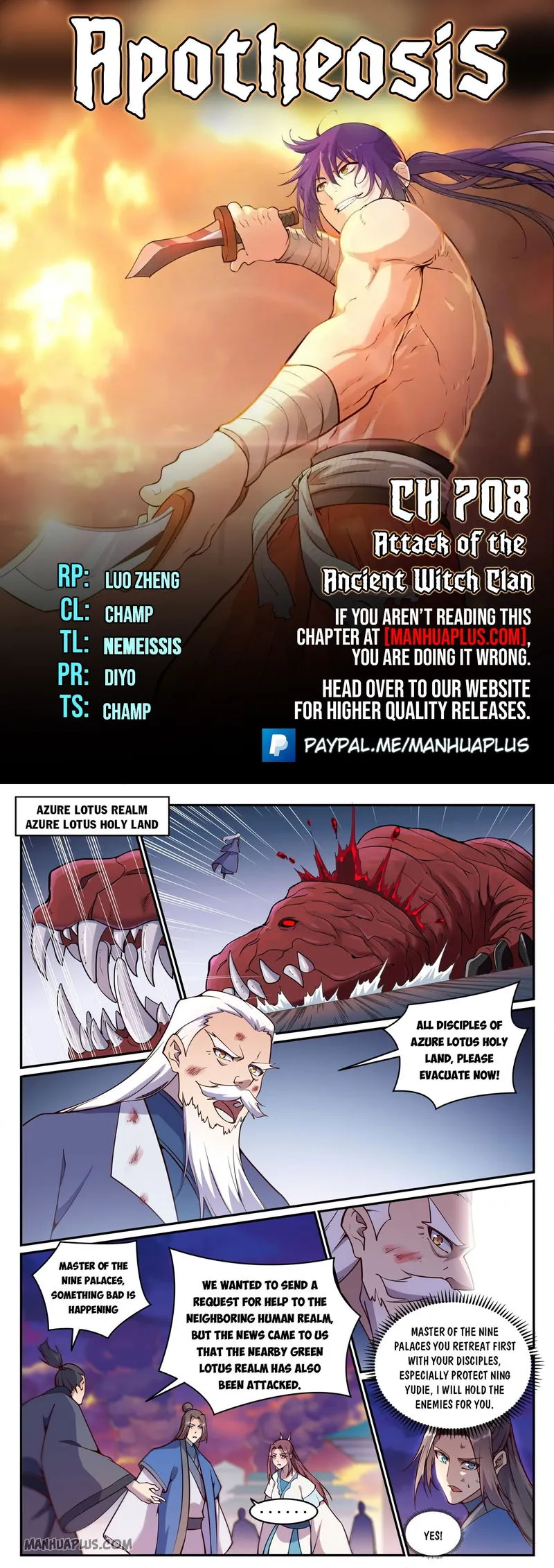 Apotheosis Chapter 708 Online - página 1