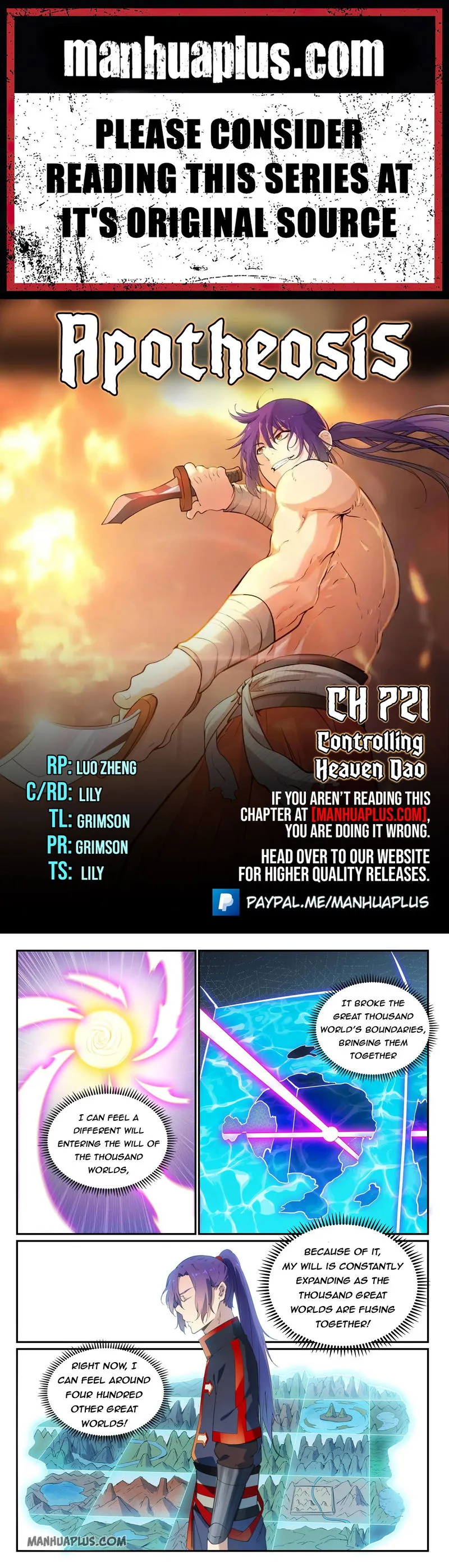 Apotheosis Chapter 721 Online - página 1