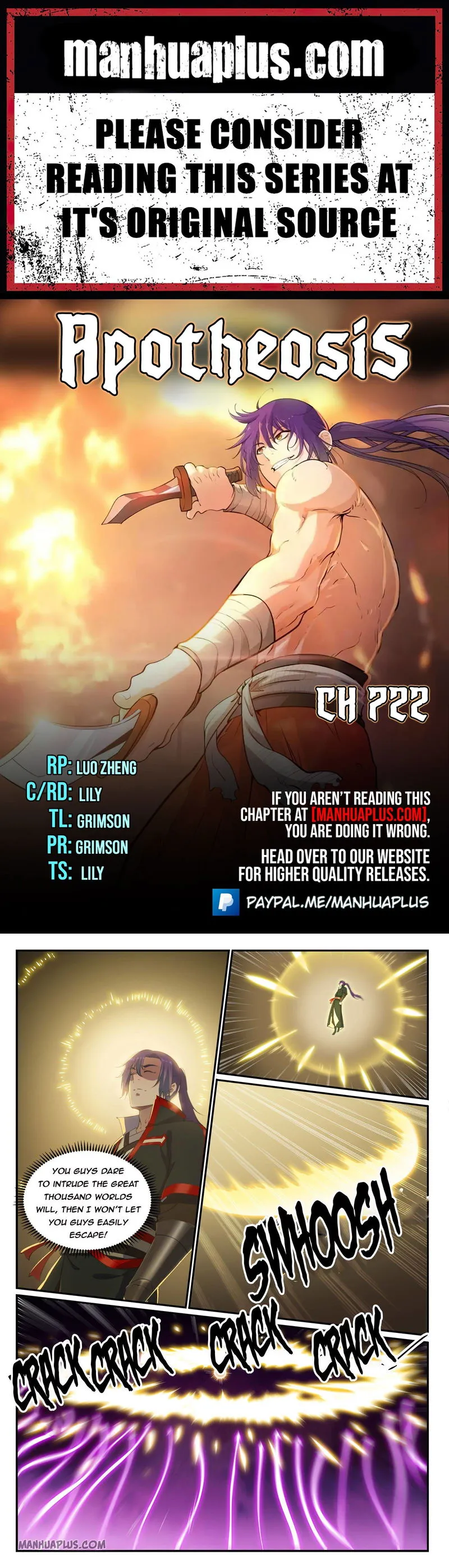 Apotheosis Chapter 722 Online - página 1