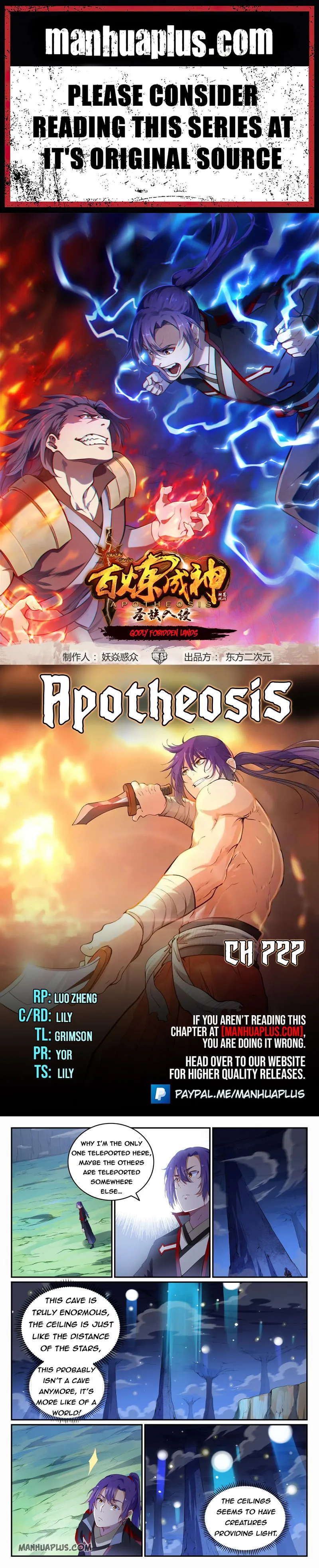 Apotheosis Chapter 727 Online - página 1