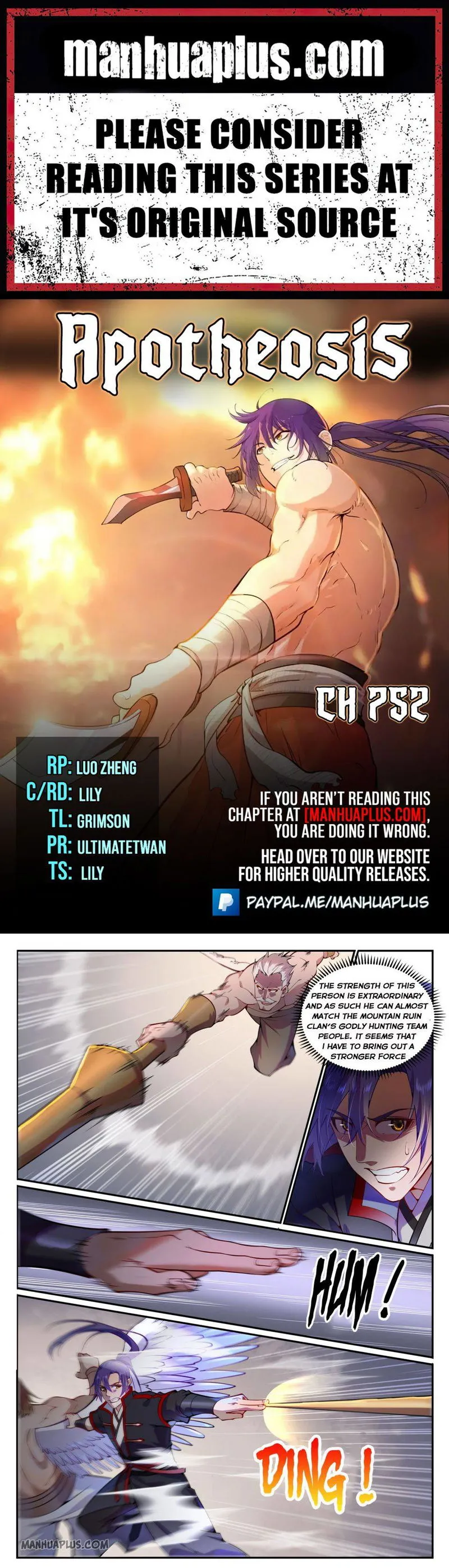 Apotheosis Chapter 752 Online - página 1