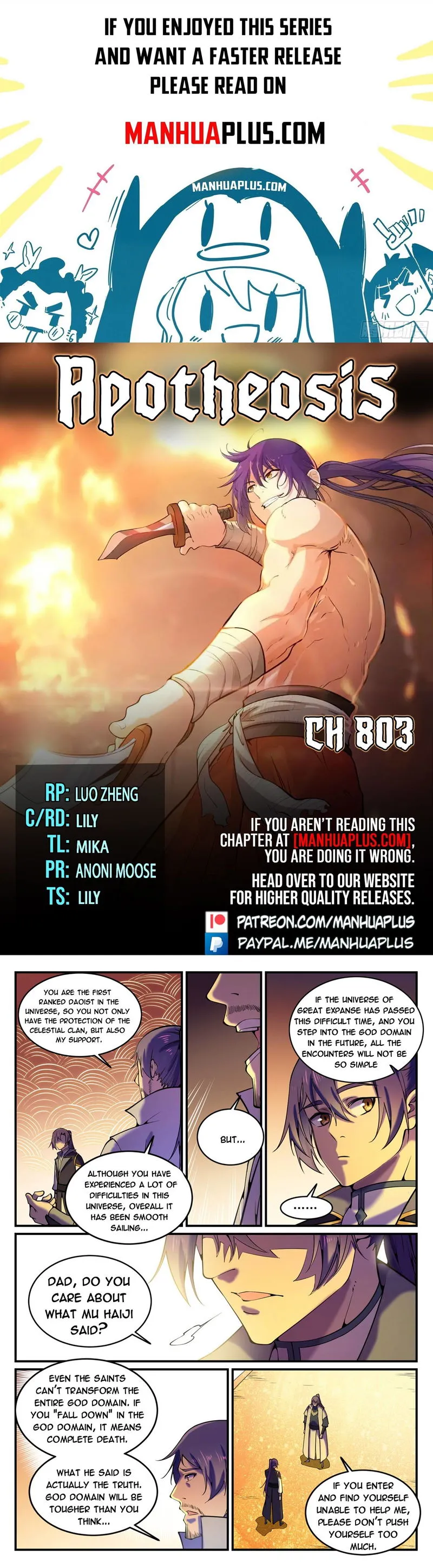 Apotheosis Chapter 803 Online - página 1
