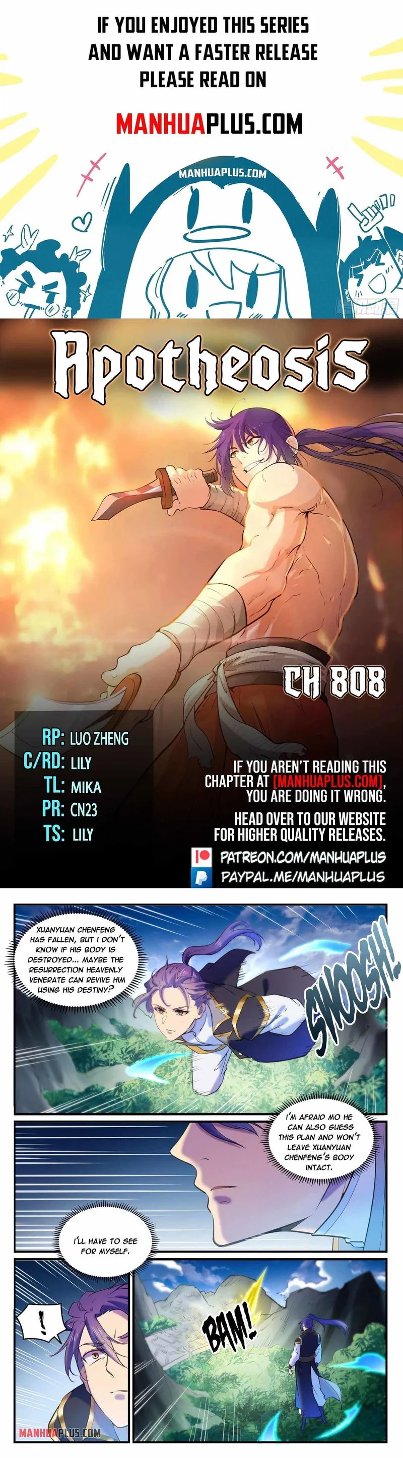 Apotheosis Chapter 808 Online - página 1