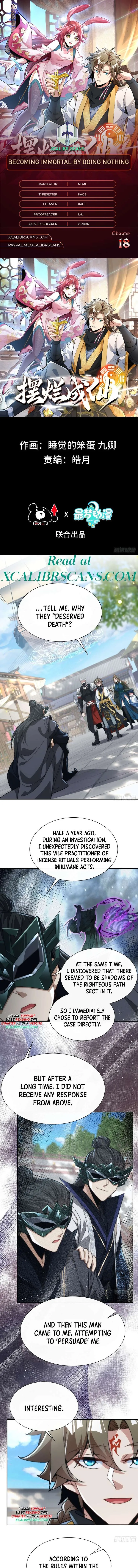 Becoming immortal by doing nothing Chapter 18 Online - página 1