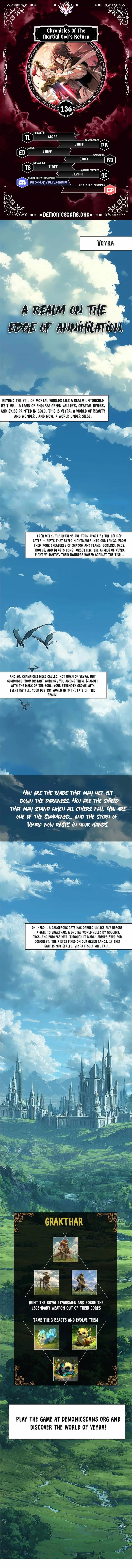 Chronicles Of The Martial God’s Return Chapter 136 Online - página 1