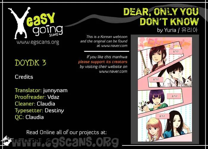 Dear, Only You Don't Know! Chapter 3 Online - página 1