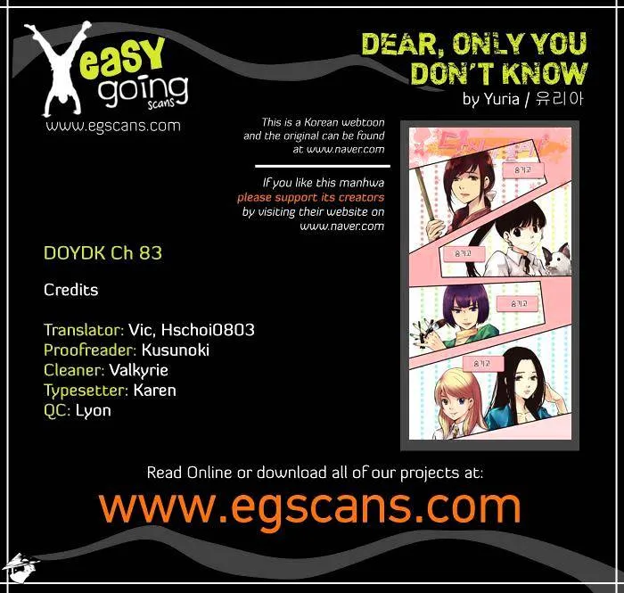 Dear, Only You Don't Know! Chapter 82 Online - página 1