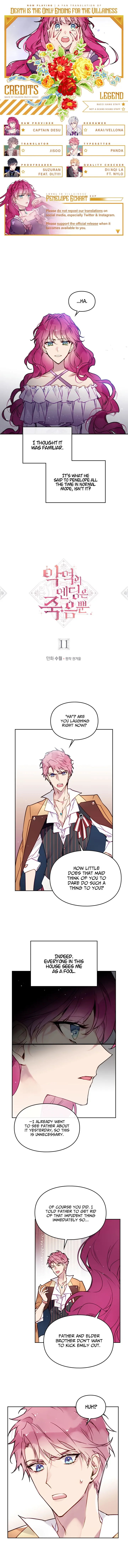 Death Is The Only Ending For The Villainess Chapter 11 Online - página 1