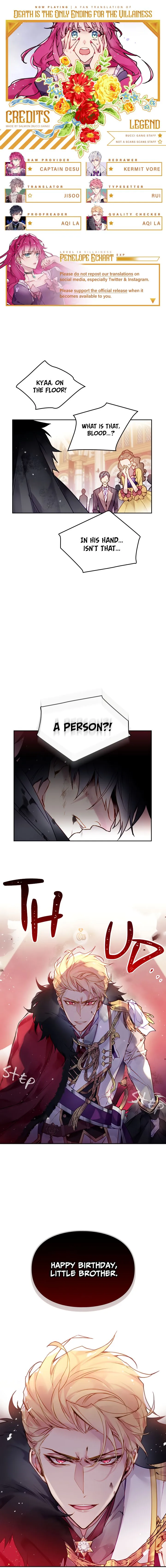 Death Is The Only Ending For The Villainess Chapter 14 Online - página 1