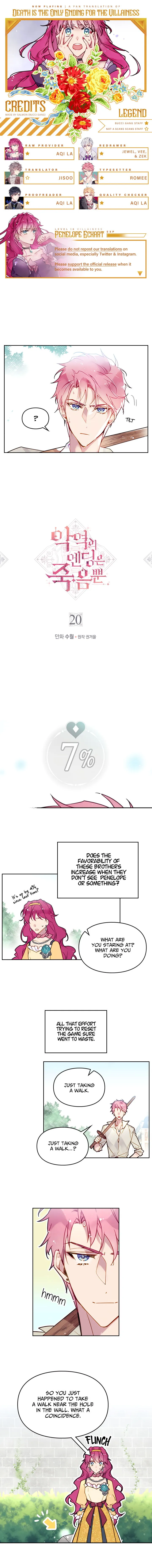 Death Is The Only Ending For The Villainess Chapter 20 Online - página 1