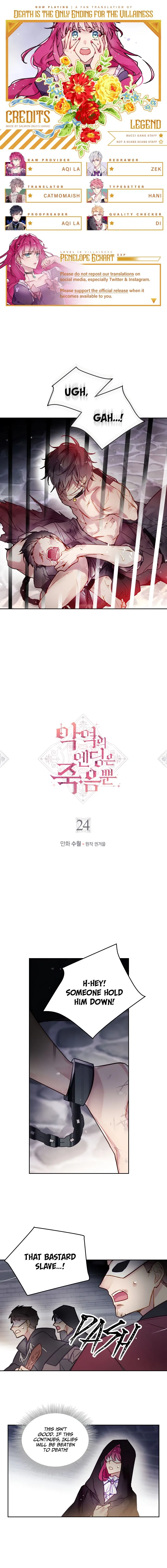 Death Is The Only Ending For The Villainess Chapter 24 Online - página 1