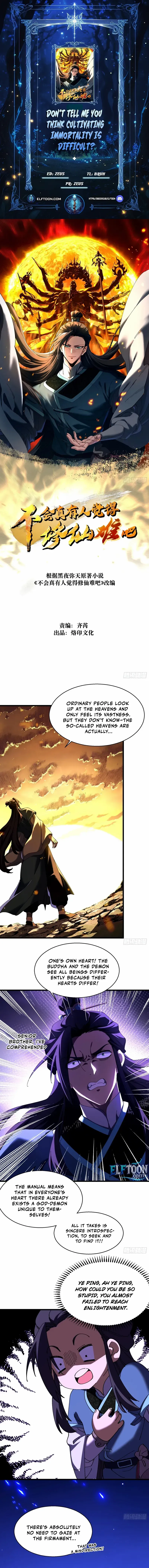 Don’t Tell Me You Think Cultivating Immortality Is Difficult? Chapter 16 Online - página 1