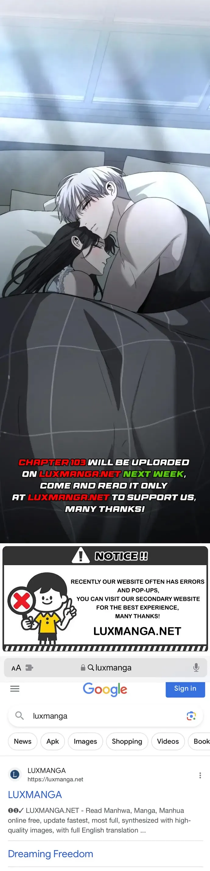 Dreaming Freedom Chapter 102.5 Online - página 8