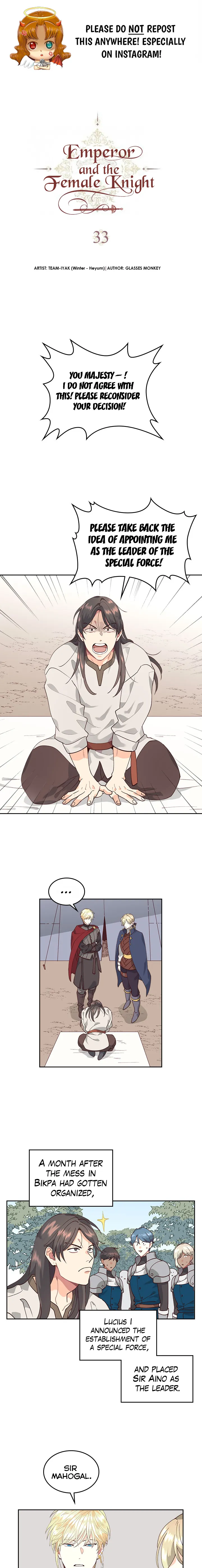 Emperor And The Female Knight Chapter 33 Online - página 1