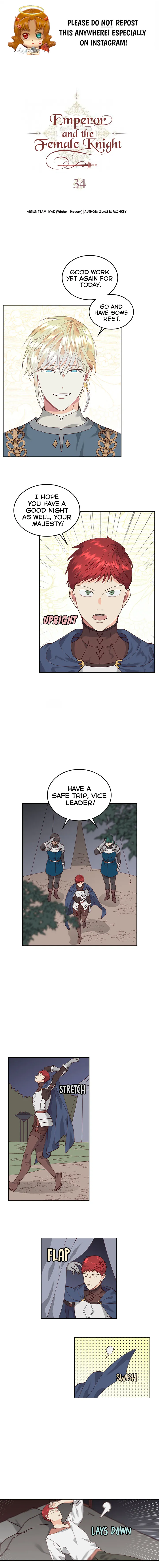 Emperor And The Female Knight Chapter 34 Online - página 1