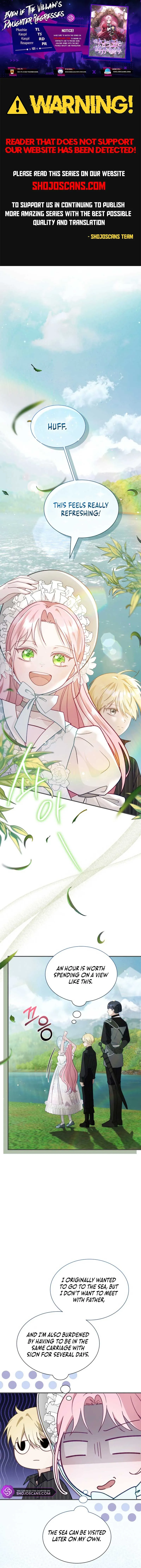 Even if the Villain’s Daughter Regresses Chapter 19 Online - página 1