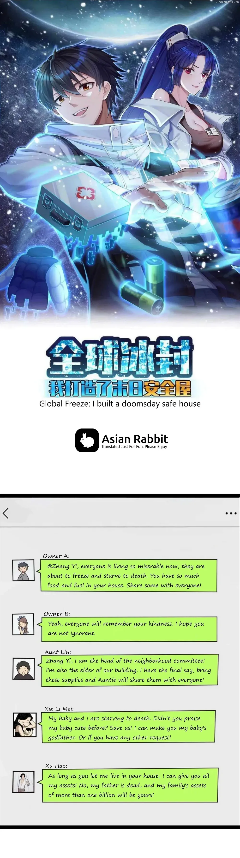 Global Freeze: I Created An Apocalypse Shelter Chapter 28 Online - página 1