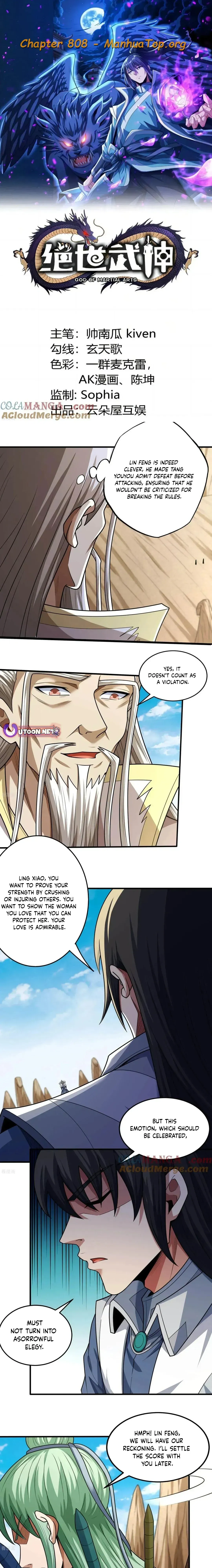 God of Martial Arts Chapter 808 Online - página 1