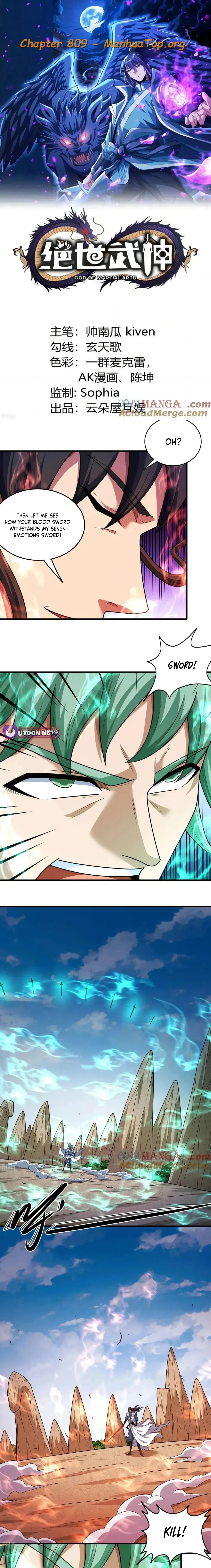 God of Martial Arts Chapter 809 Online - página 1