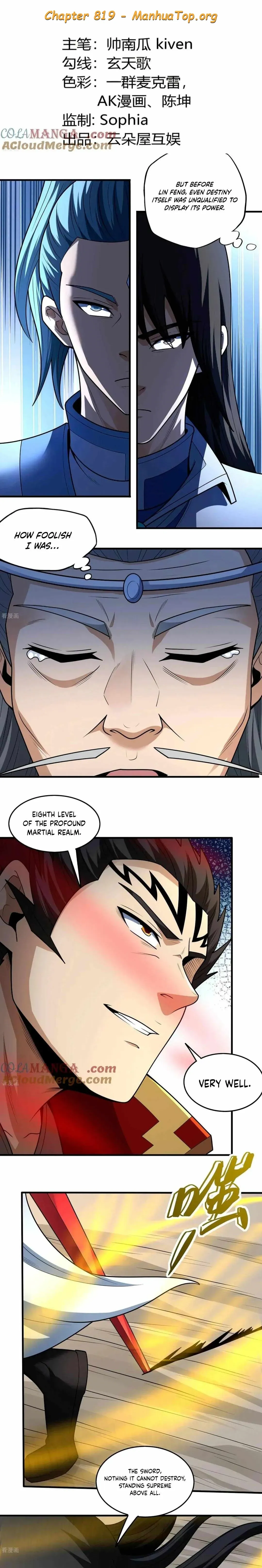 God of Martial Arts Chapter 819 Online - página 1