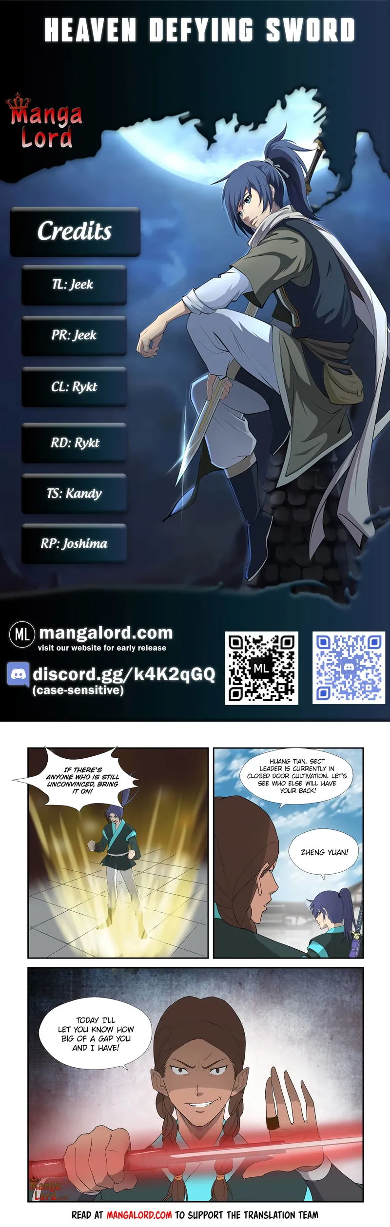 Heaven Defying Sword Chapter 295 Online - página 1