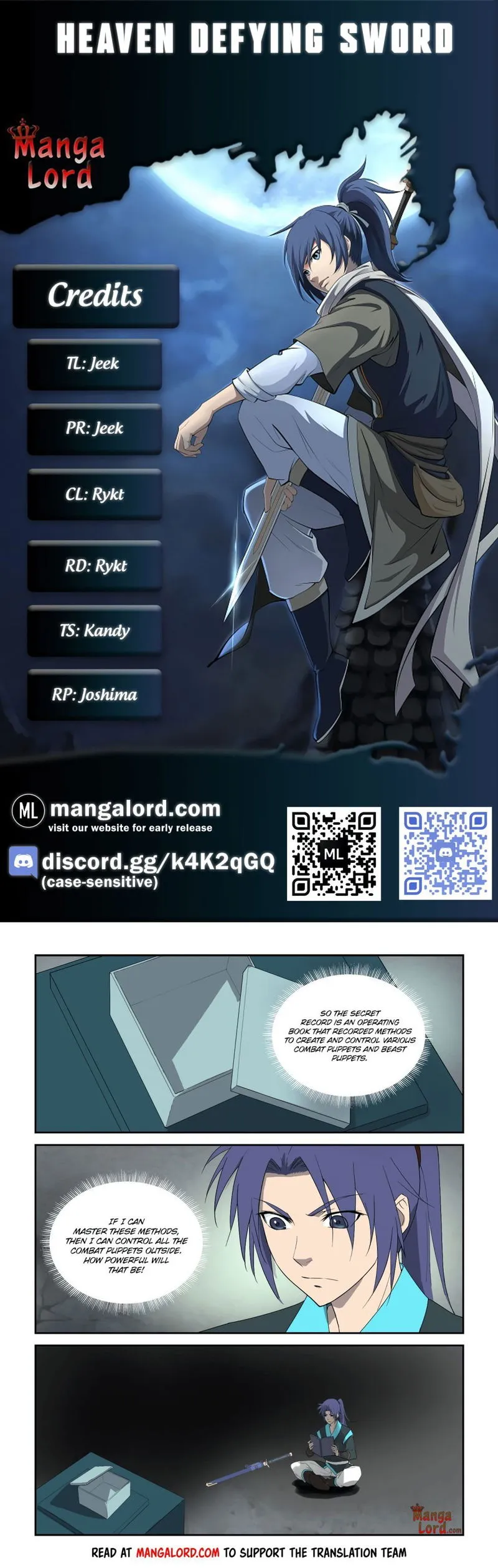 Heaven Defying Sword Chapter 301 Online - página 1