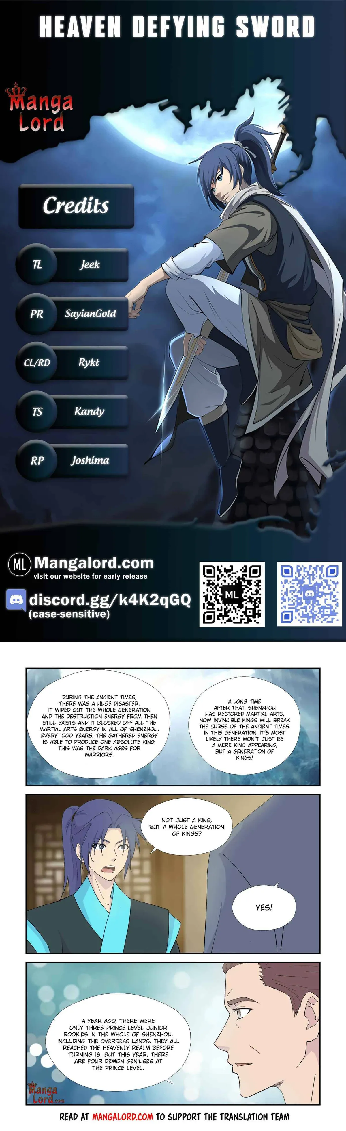 Heaven Defying Sword Chapter 330 Online - página 1