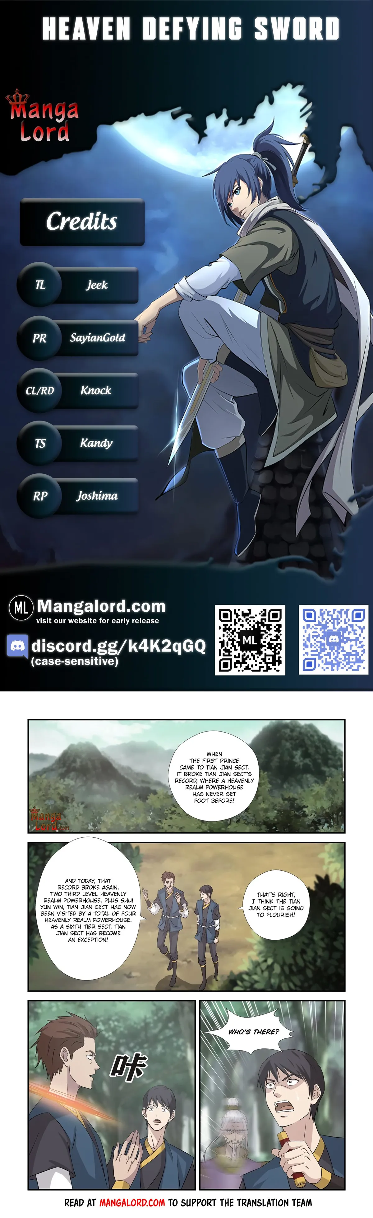 Heaven Defying Sword Chapter 352 Online - página 1