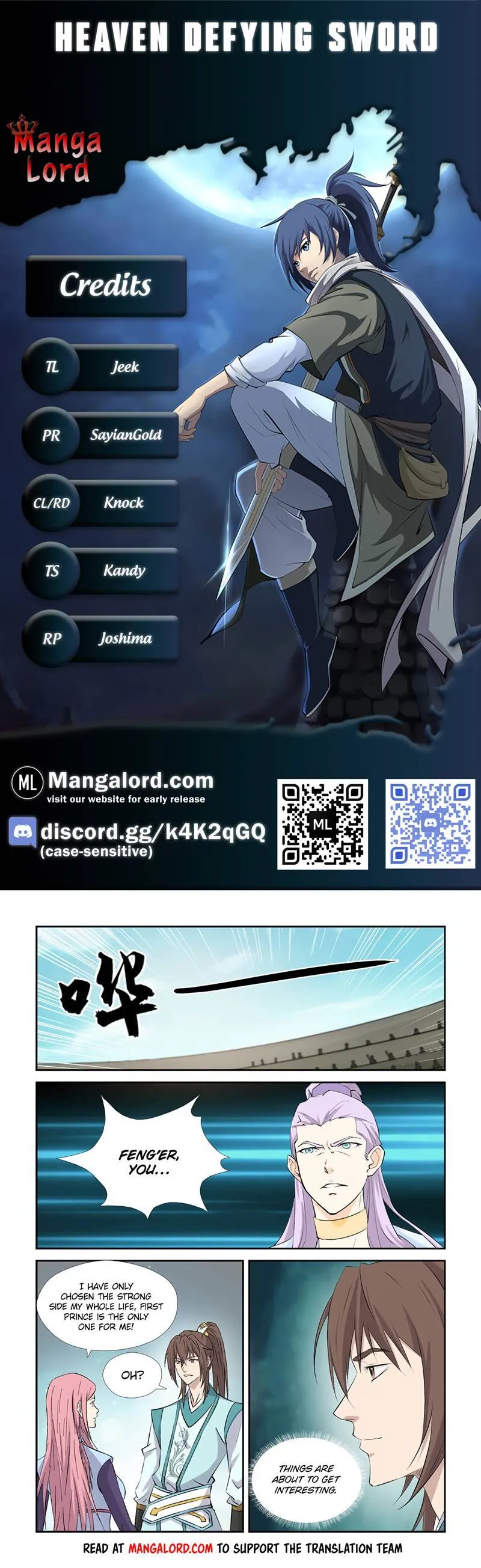Heaven Defying Sword Chapter 426 Online - página 1