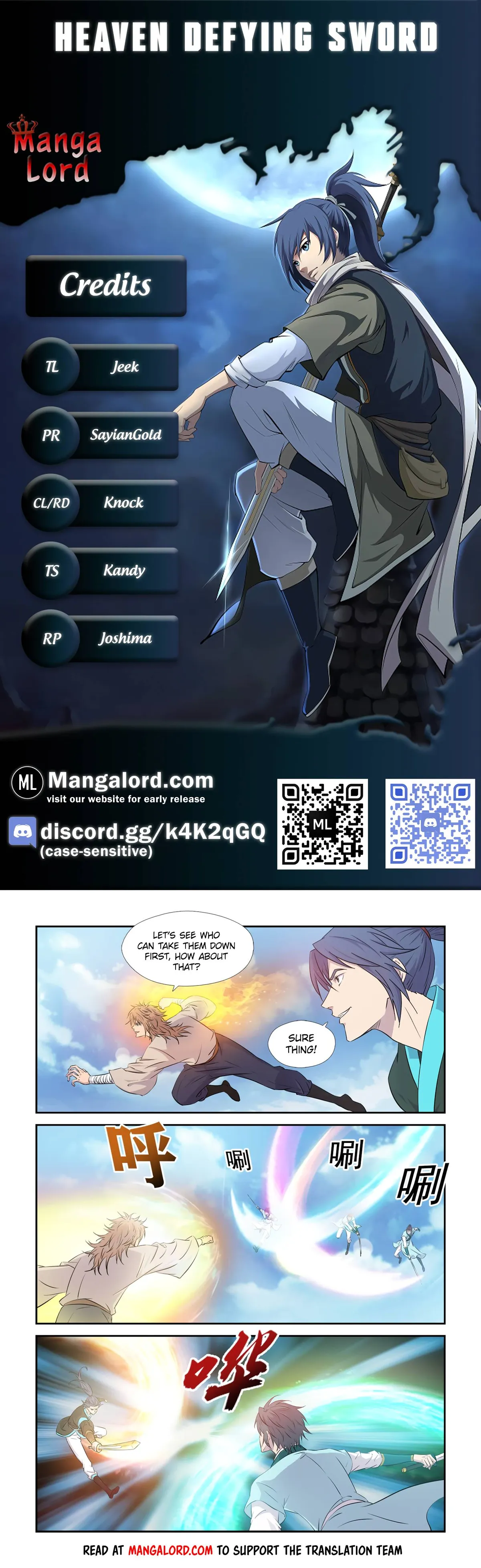Heaven Defying Sword Chapter 445 Online - página 1