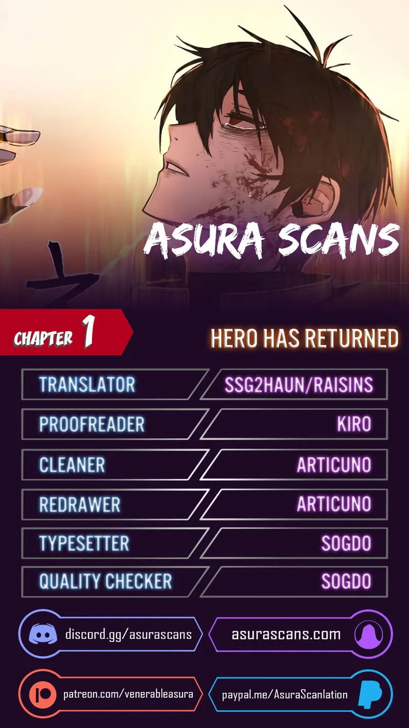 Hero Has Returned Chapter 1 Online - página 1