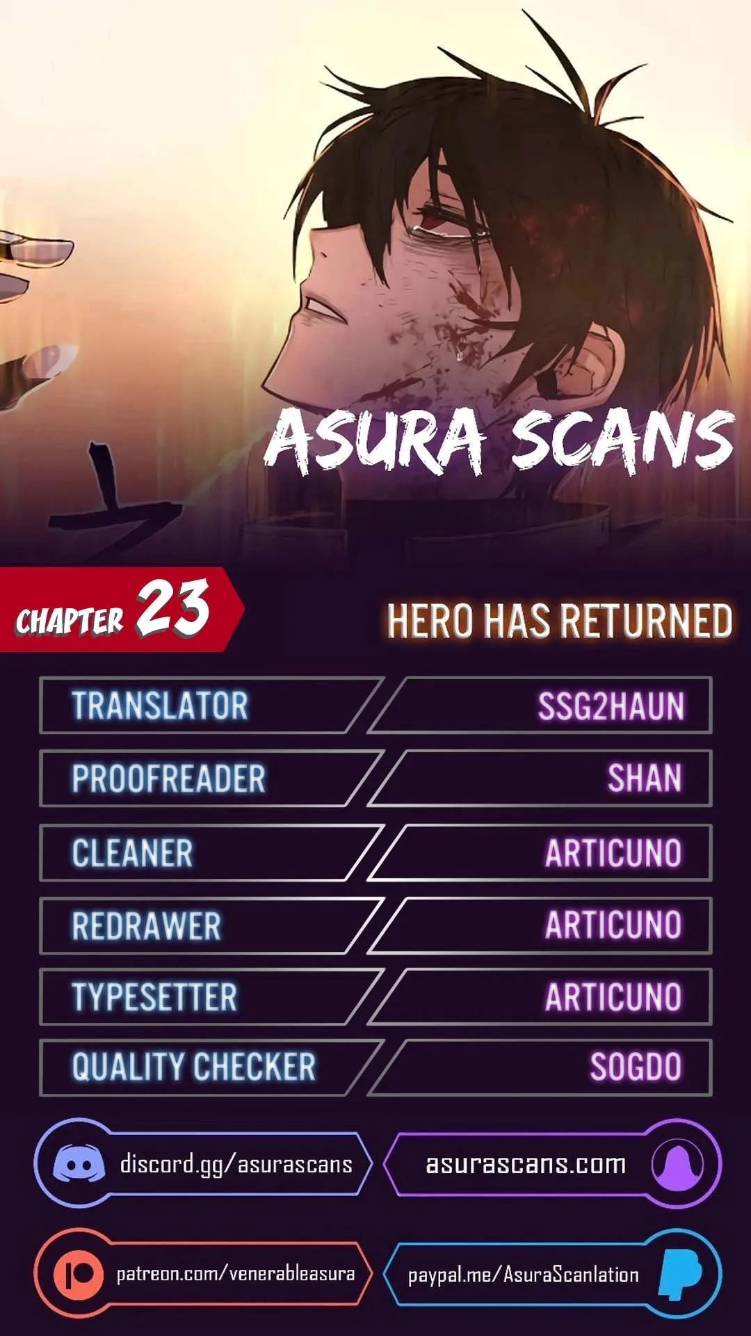 Hero Has Returned Chapter 23 Online - página 1