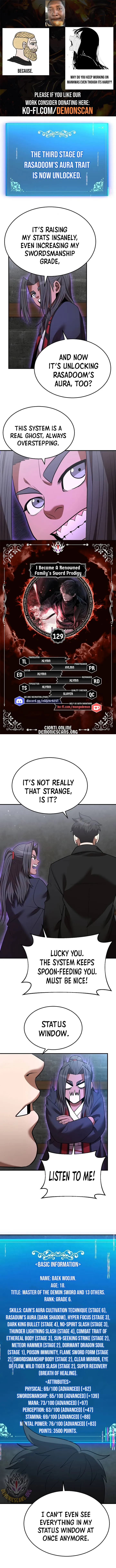 I Became a Renowned Family’s Sword Prodigy Chapter 129 Online - página 1