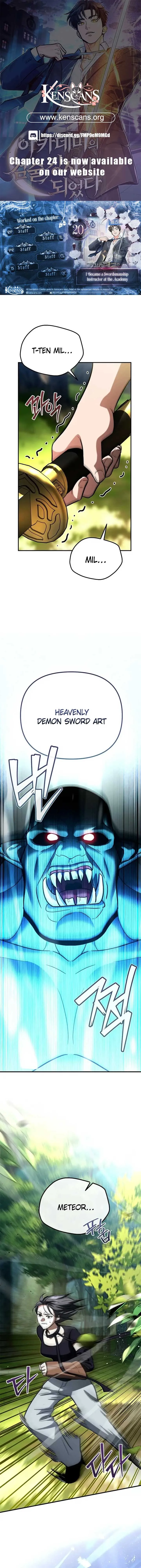I Became a Swordsmanship Instructor at the Academy Chapter 20 Online - página 1