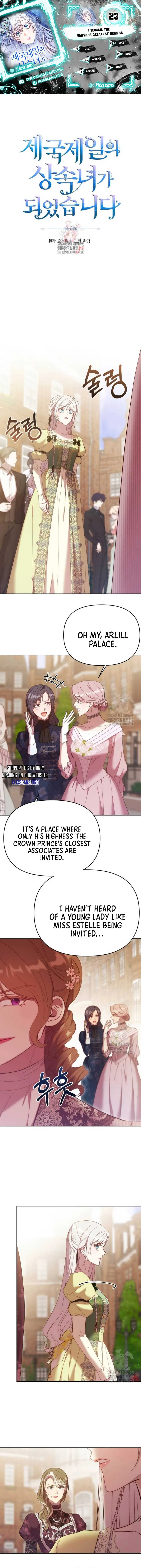 I Became the Greatest Heiress of the Empire Chapter 23 Online - página 1