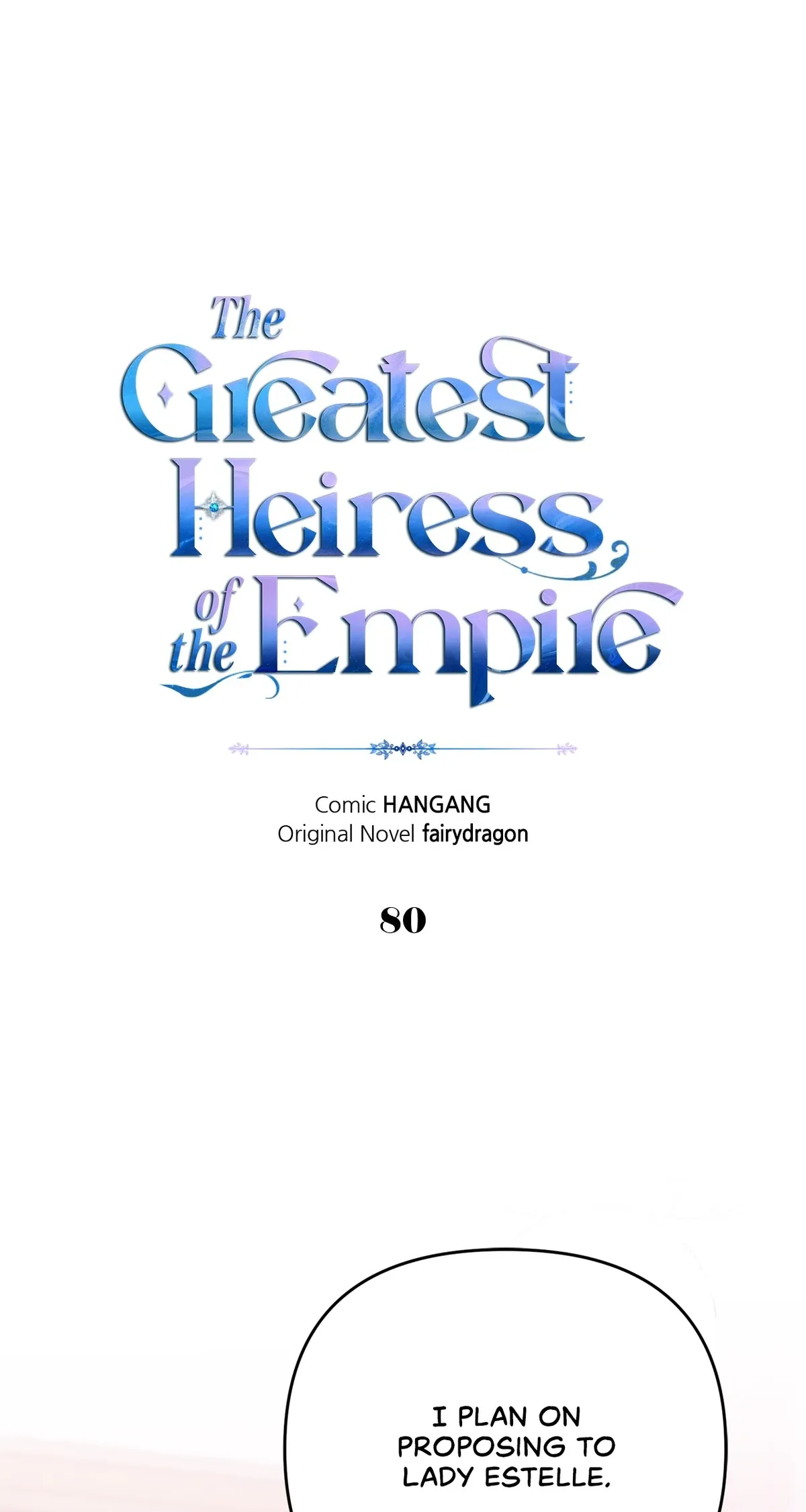 I Became the Greatest Heiress of the Empire Chapter 80 Online - página 1