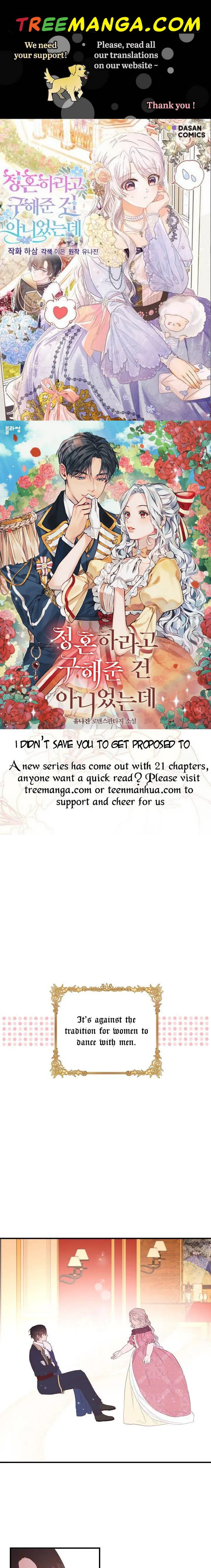 I Didn’t Save You To Get Proposed To Chapter 2 Online - página 1
